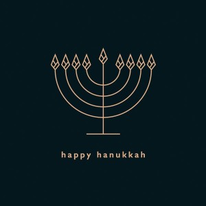 Holiday Card Hanukkah Candles
